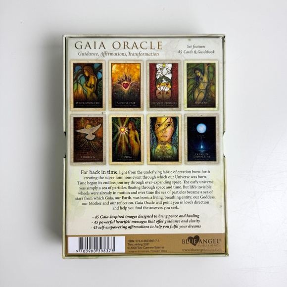 Gaia Oracle Card Deck by Toni Carmine Salerno, 45 Cards & Guidebook - Picture 2 of 4